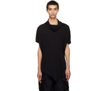 SSENSE Exclusive Black Cowl Neck T-Shirt