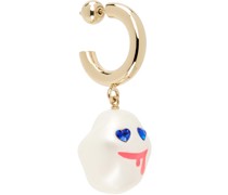Gold Drooling Cotton Candy Single Earring