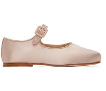 SSENSE Exclusive Pink Mary Jane Pointe Ballerina Flats