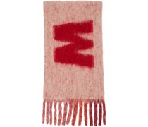 Pink Fringed Scarf