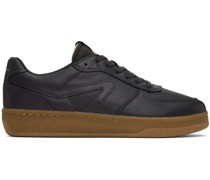 Black Retro Court Sneakers