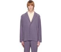 Purple Tailored Pleats 1 Blazer