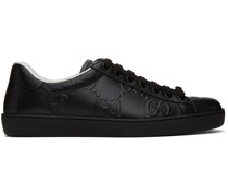 Black GG Ace Sneakers