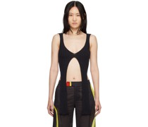 Black V-Neck Tank Top