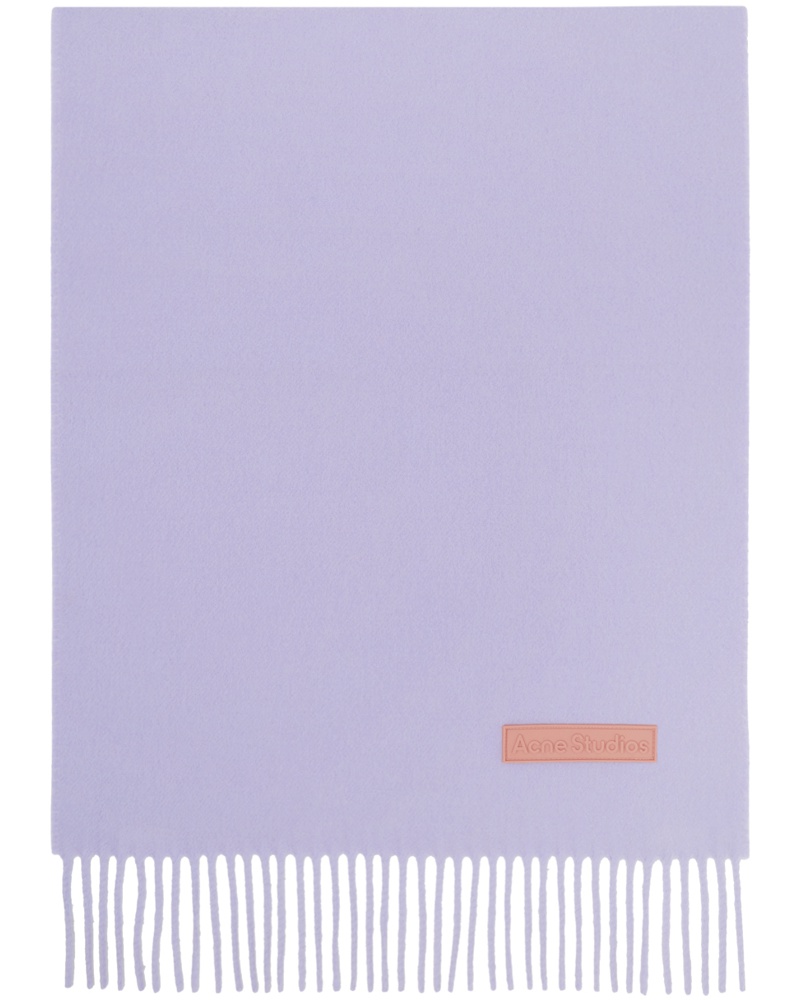 Acne Studios Damen Purple Fringe Scarf
