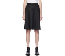 Black Curtain Midi Skirt