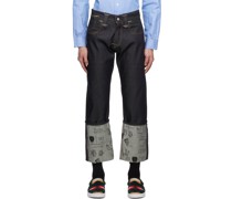 Indigo Levi's Edition Print Jeans