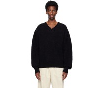Black V-Neck Sweater