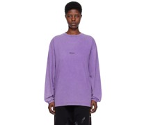 Purple Vintage Horror Long Sleeve T-Shirt