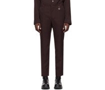 Brown Flap Pocket Cargo Pants