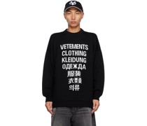 Black Jacquard Sweater