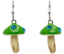 SSENSE Exclusive Green Mushroom Earrings