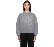 Gray Embossed Sweater