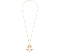 Gold Long Ancre Necklace