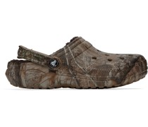 Brown Realtree Edition Classic Lined Clogs