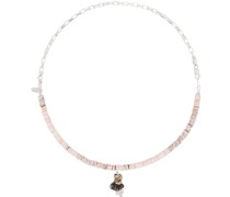 SSENSE Exclusive Silver & Pink Pronto Necklace
