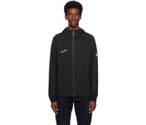 Black Packable Rime Light Flex Puffer Jacket