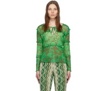 Green Paradisiac Combo Mesh T-Shirt