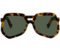 Tortoiseshell Clip Sunglasses