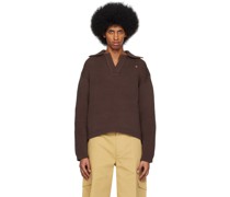 SSENSE Exclusive Brown Sailor Collar Sweater