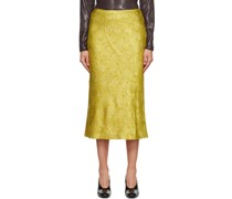 SSENSE Exclusive Gold Midi Skirt
