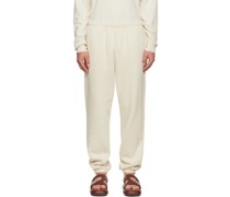 Off-White Cotton Lounge Pants
