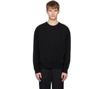 Black Rib Trim Sweater