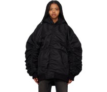 Black Twisted Bomber Jacket