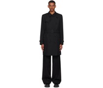 Black Kensington Heritage Trench Coat