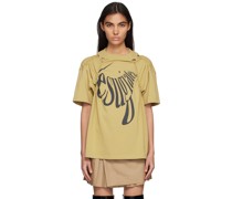 Beige Knotted T-Shirt