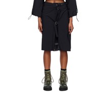 Black Hiking Blanket Skirt