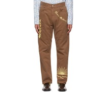 Brown The Back Bump Trousers