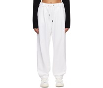 White Drawstring Lounge Pants