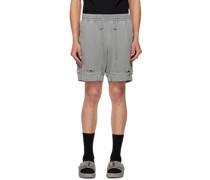 Gray Ruin Distressed Shorts