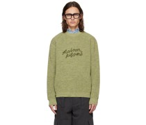 Green Handwriting Sweater