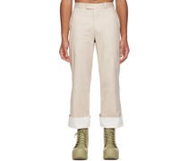 SSENSE Exclusive Beige Ayan Trousers