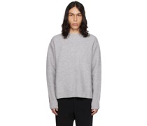 Gray Diagonal Sweater