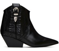 Black Polido Ankle Boots