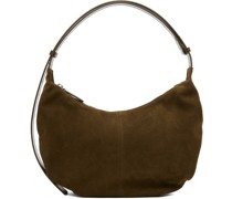 Brown Suede Shoulder Bag