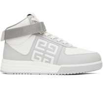 White & Gray G4 Sneakers