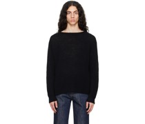 Black Hard Twist Sweater