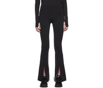 Black Nylon Sport Leggings