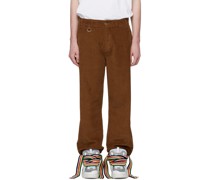 SSENSE Exclusive Brown Cotton Trousers
