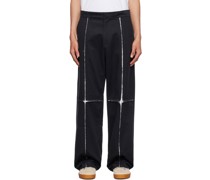 Black Sequins Trousers