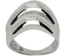 Silver Double Wave Ring