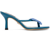 Blue Butterfly Heeled Sandals
