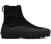 Black Chelsea Sneaker Boots
