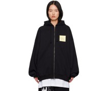 Black Zip-Up Hoodie