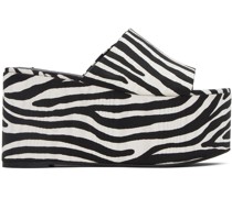 Black & White Blackout Sandals
