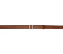 Brown Leather Buckle Belt